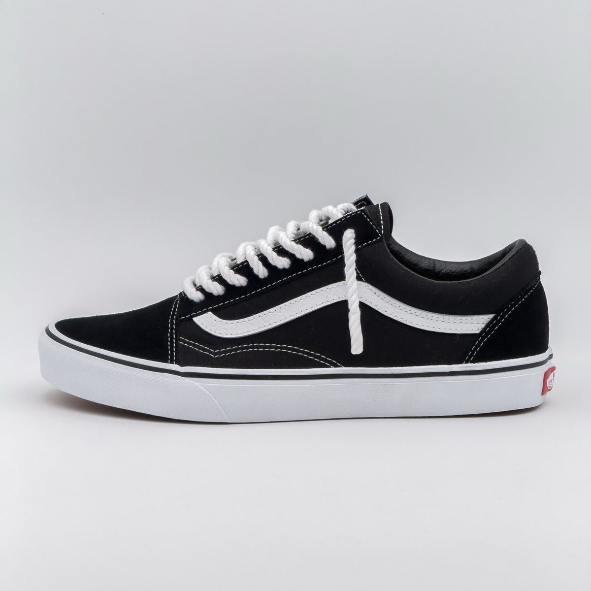 Custom Sneaker Vans Old Skool Mini Rope Laces - weiß