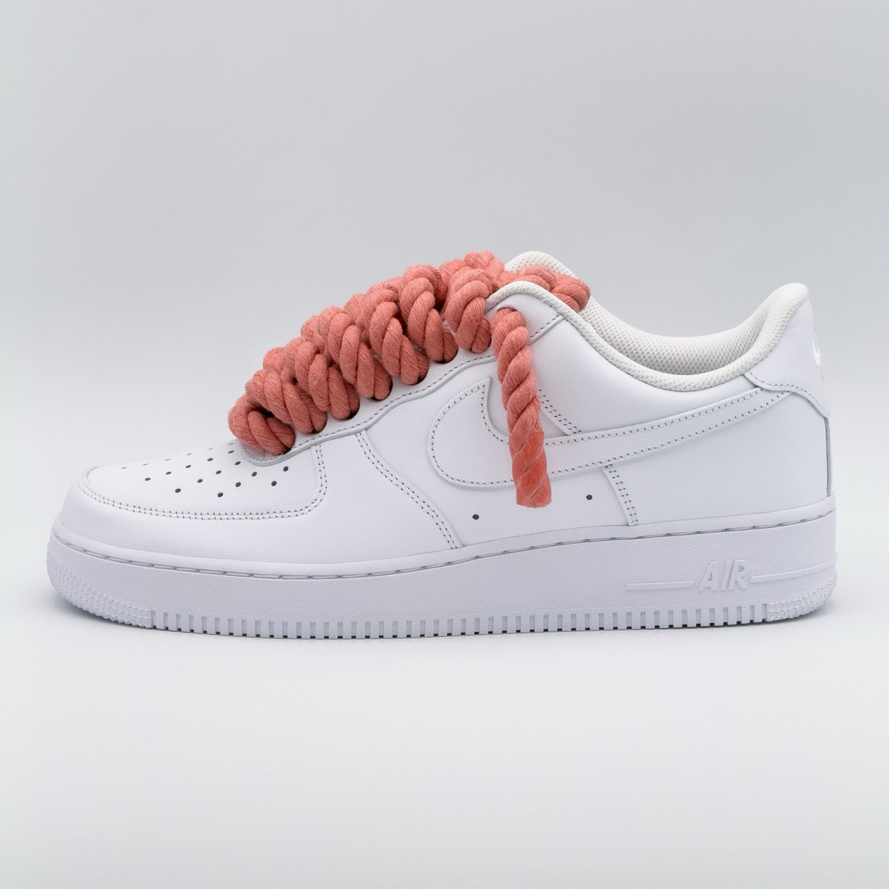 Custom Sneaker Nike Air Force 1 Rope Laces - Wildberry