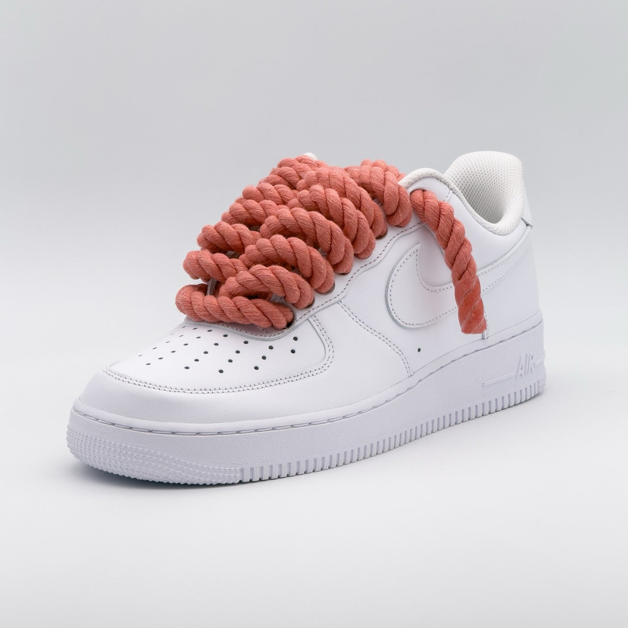 Custom Sneaker Nike Air Force 1 Rope Laces - Wildberry