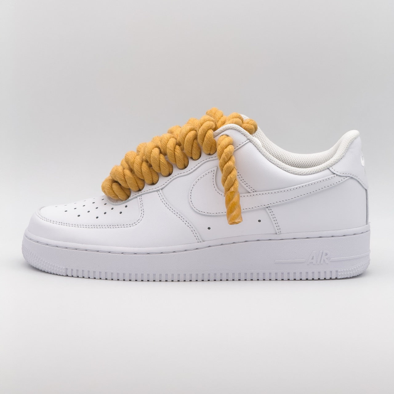 Custom Sneaker Nike Air Force 1 Rope Laces - Pastelorange