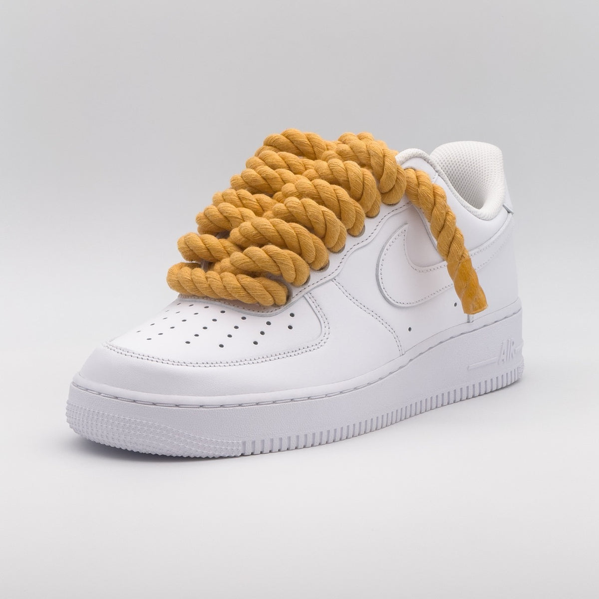 Custom Sneaker Nike Air Force 1 Rope Laces - Pastelorange
