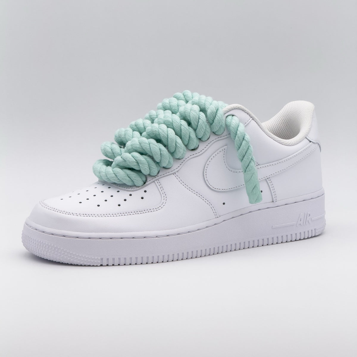 Custom Sneaker Nike Air Force 1 Rope Laces - Mint