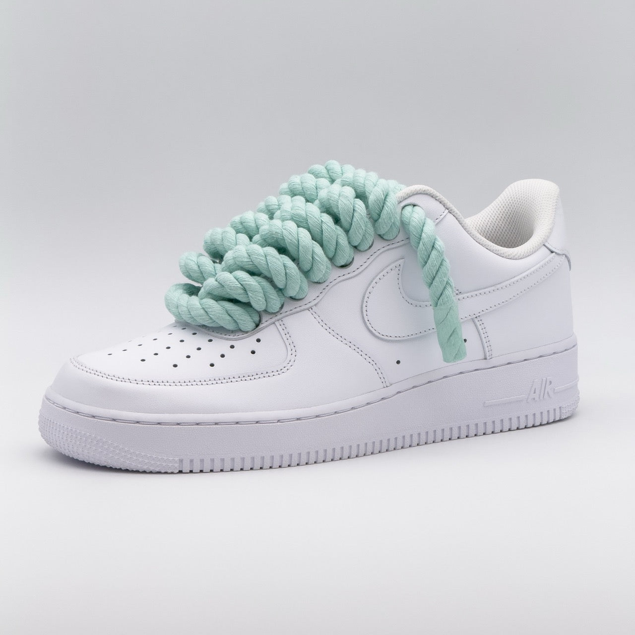 Custom Sneaker Nike Air Force 1 Rope Laces - Mint