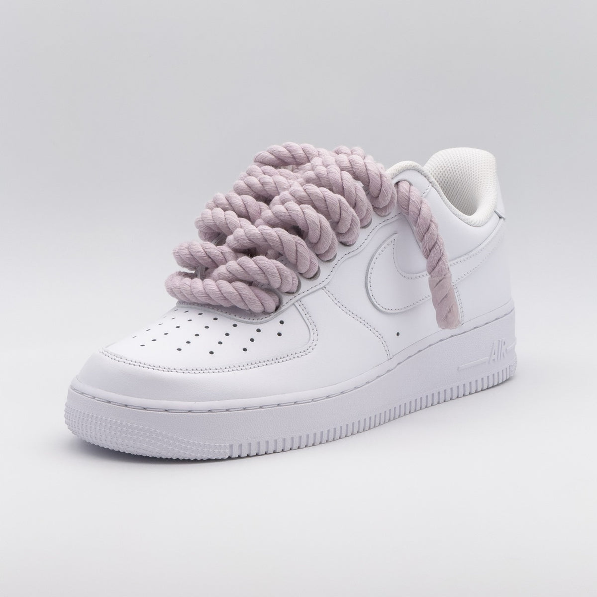 Custom Sneaker Nike Air Force 1 Rope Laces - Misty Violet
