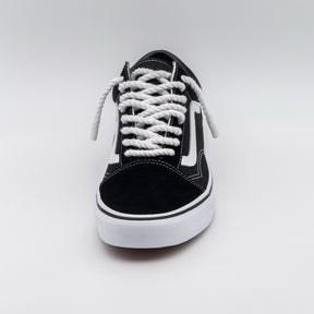 Custom Sneaker Vans Old Skool Mini Rope Laces - weiß
