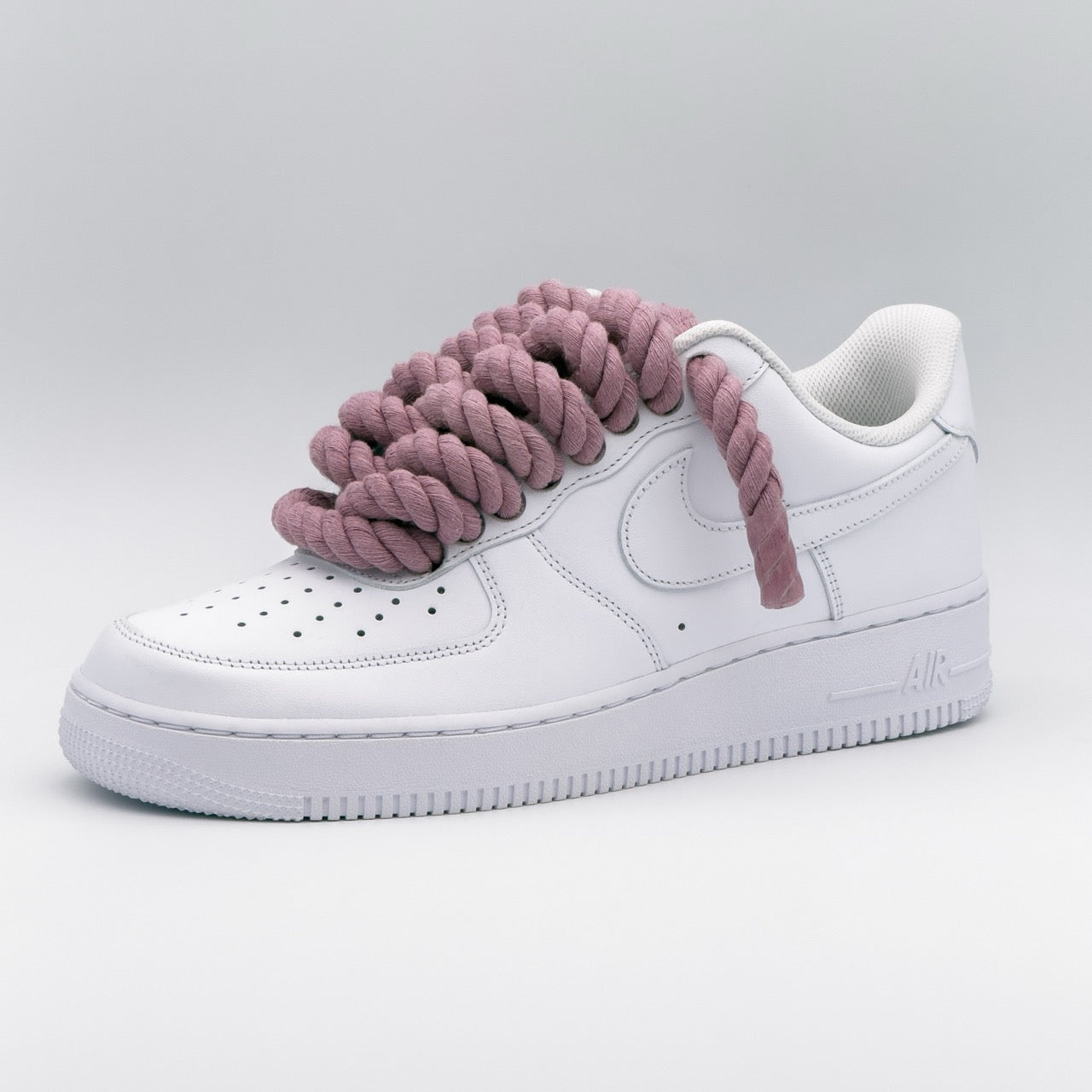 Custom Sneaker Nike Air Force 1 Rope Laces - Lavendel