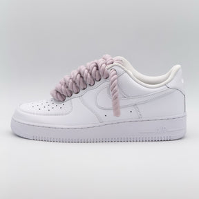 Custom Sneaker Nike Air Force 1 Rope Laces - Misty Violet