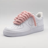 Custom Sneaker Nike Air Force 1 Rope Laces - Pastelrosa